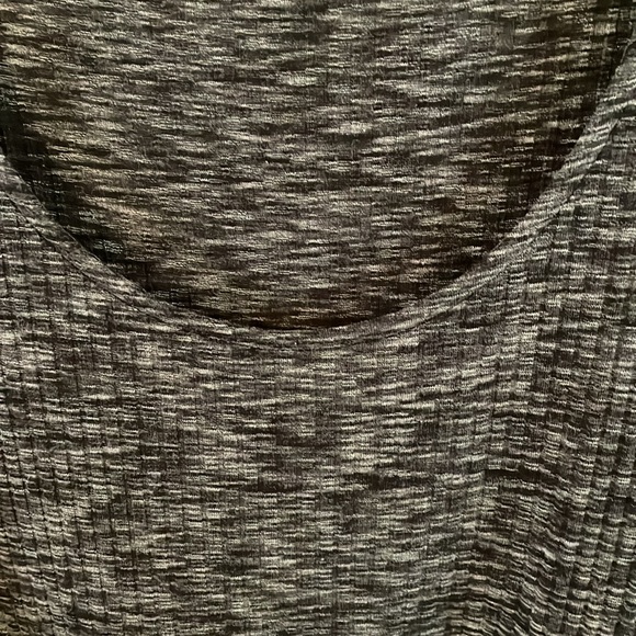 Tank top maxi dress with tulip skirt gray / black / white pattern Torrid size 1X - Picture 3 of 8